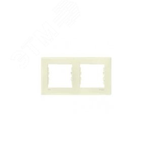 Sedna Рамка 2 поста бежевая IP44 (SDN5810347) 4