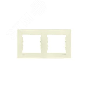 Sedna Рамка 2 поста бежевая IP44 (SDN5810347) 5
