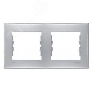 Sedna Рамка 2 поста алюминий IP44 (SDN5810360) 2