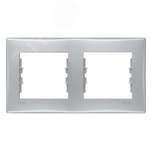 Sedna Рамка 2 поста алюминий IP44 (SDN5810360) 3