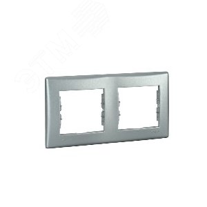 Sedna Рамка 2 поста алюминий IP44 (SDN5810360) 4