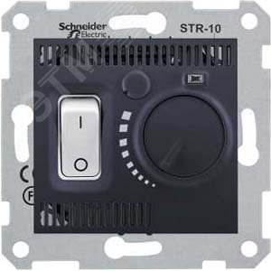 Sedna Графит Термостат комнатный 10А | SDN6000170 | Schneider Electric - фото 4