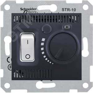 Sedna Графит Термостат комнатный 10А | SDN6000170 | Schneider Electric - фото 3
