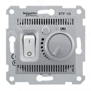 Sedna Алюминий Регулятор теплого пола 10А | SDN6000360 | Schneider Electric - фото 2