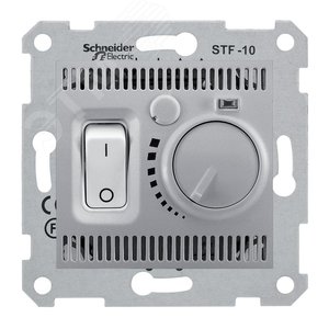 Sedna Алюминий Регулятор теплого пола 10А | SDN6000360 | Schneider Electric - фото 3