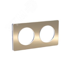 ODACE Рамка 2 поста полированная бронза (S52P804L) 5