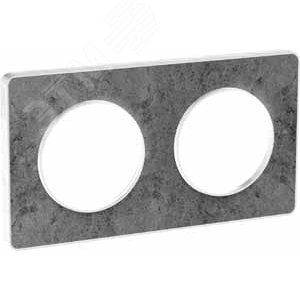 ODACE Рамка 2 поста морской камень 3