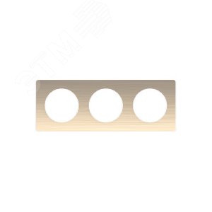ODACE Рамка 3 поста полированная бронза (S52P806L) - фото 6