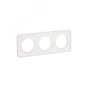 Odace Прозрачный Матовый Белый Рамка 3-ая | S52P806R | Schneider Electric - фото 5