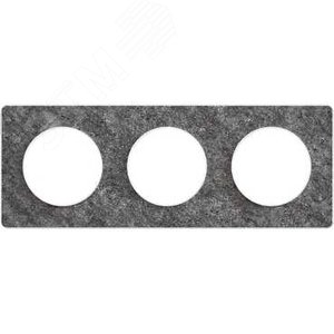 ODACE Рамка 3 поста черный фосфор (S52P806T) - фото 3