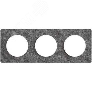 ODACE Рамка 3 поста черный фосфор (S52P806T) - фото 4