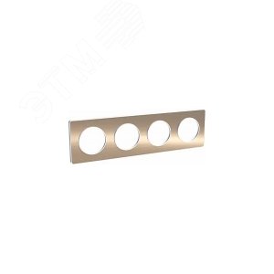 ODACE Рамка 4 поста полированная бронза (S52P808L) - фото 4