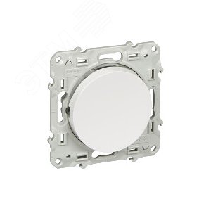 ODACE Переключатель с LED подсветкой белый (S52R263) - фото 5
