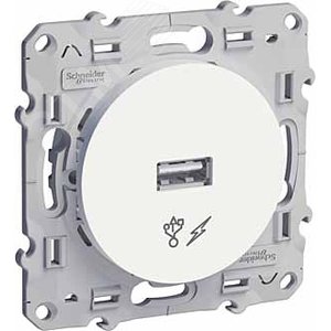 ODACE Розетка USB белый (S52R408) - фото 4