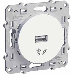 ODACE Розетка USB белый (S52R408) - фото 3