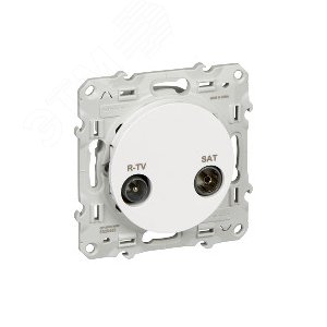 Odace Белый Розетка R-TV/SAT оконечная | S52R455 | Schneider Electric - фото 6