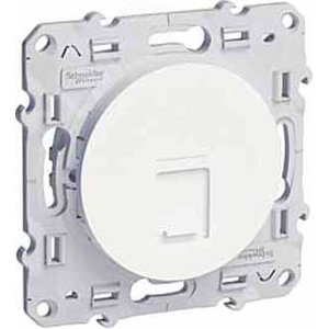 ODACE Розетка компьютерная RJ45 6 UTP белая (S52R475) - фото 2