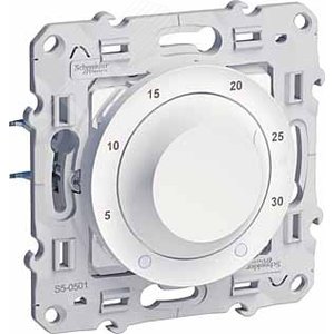 Odace Белый Термостат электронный комнатный 8А | S52R501 | Schneider Electric - фото 3