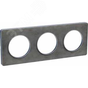 ODACE Рамка 3 поста сланец - фото 3