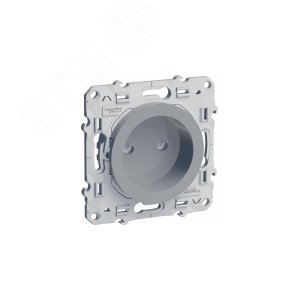 ODACE Розетка со шторками алюминий 6