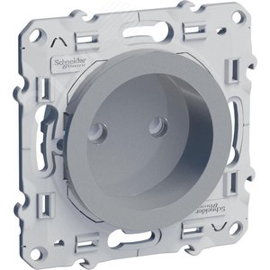 ODACE Розетка со шторками алюминий 5