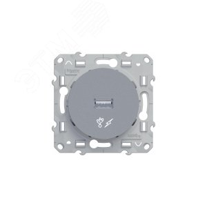 Odace Алюминий Розетка USB | S53R408 | Schneider Electric - фото 6