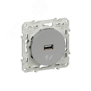 Odace Алюминий Розетка USB | S53R408 | Schneider Electric - фото 7