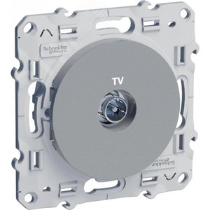 ODACE Розетка ТВ алюминий (S53R445) - Schneider Electric