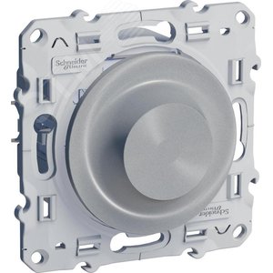 Odace Алюминий Светорегулятор поворотный 40-600Вт | S53R511 | Schneider Electric - фото 5