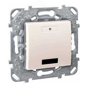 2-КНОП. ВЫК-ЛЬ С LED, С ИК-ПРИЕМН., БЕЖ. 6