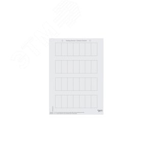 SM,ЭТИКЕТКИ ДЛЯ 1-, 2- ИЛИ 4-КН.ВЫКЛ,БЕЛ | MTN618319 | Schneider Electric 6