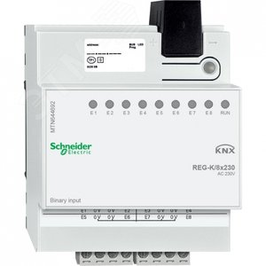 БИНАРНЫЙ ВХОД REG-K/8X230 | MTN644692 | Schneider Electric - фото 2