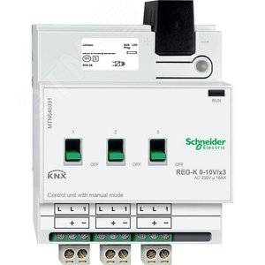БЛОК УПРАВ 0-10 V REG-K/3-КАНАЛА С РУЧН УПР | MTN646991 | Schneider Electric - фото 4