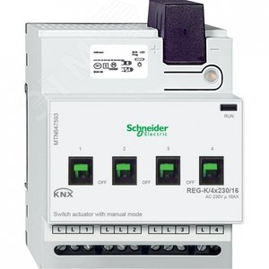 АКТОР ДЛЯ ВЫКЛ REG-K/4X230/16 С РУЧН УПР | MTN647593 | Schneider Electric 2