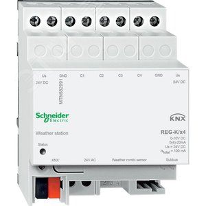МЕТЕОСТАНЦИЯ 4-КАНАЛЬНАЯ REG-K | MTN682991 | Schneider Electric - фото 4
