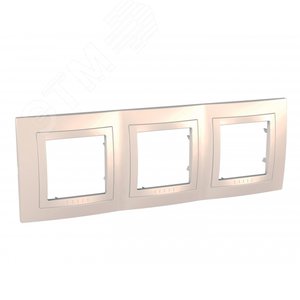 UNICA Рамка 3 поста бежевая (MGU2.006.25)