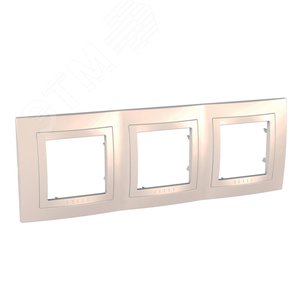 UNICA Рамка 3 поста бежевая (MGU2.006.25) 3