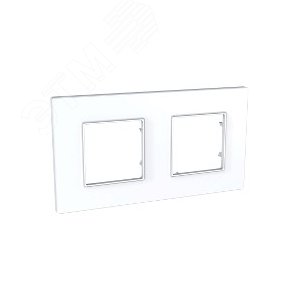 Unica-Quadro рамка х 2 белый - фото 5