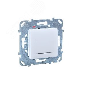 Unica Белый Выключатель 1-клавишный с подсветкой(сх.1) | MGU5.201.18NZD | Schneider Electric - фото 5
