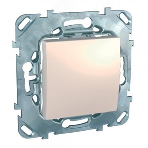 Выключатель одноклавишный, в рамку, бежевый (MGU5.201.25ZD) 2