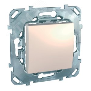 Выключатель одноклавишный, в рамку, бежевый (MGU5.201.25ZD) 3