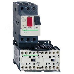 Пускатель магнитный 6А = 24B реверсивный GV2-ME06 1-1.6А GV2MEK2 - фото 6