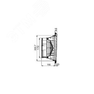 ВЕНТ-ТОР 297M3/Ч 24В ЦВЕТ RAL7035 | NSYCVF300M24DPF | Schneider Electric 9