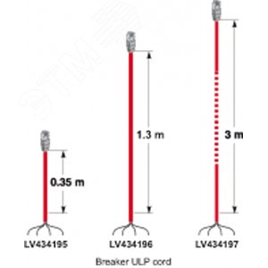 КАБЕЛЬ ULP CORD L= 1,3 М ДЛЯ NT, NW | LV434196 | Schneider Electric - фото 2