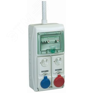 Щит KAEDRA IP65 8 модулей + 2 отверстия розетка 63А - фото 8