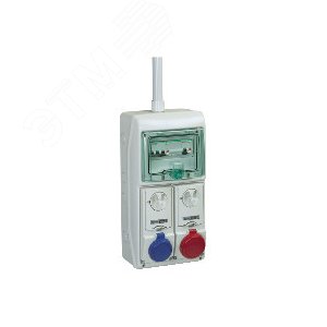 Щит KAEDRA IP65 8 модулей + 2 отверстия розетка 63А - фото 12