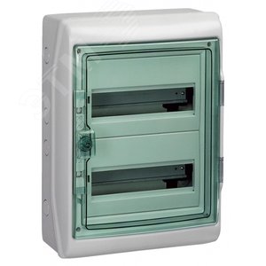 Щит распределительный навесной ЩРн-П-36 (2х18) IP65 пластиковый прозрачная дверь белый Kaedra 4