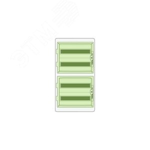 Щит распределительный навесной ЩРн-П-72 IP65 пластиковый прозрачная дверь белый Kaedra 8