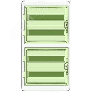 Щит распределительный навесной ЩРн-П-72 IP65 пластиковый прозрачная дверь белый Kaedra 4