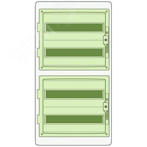 Щит распределительный навесной ЩРн-П-72 IP65 пластиковый прозрачная дверь белый Kaedra 5